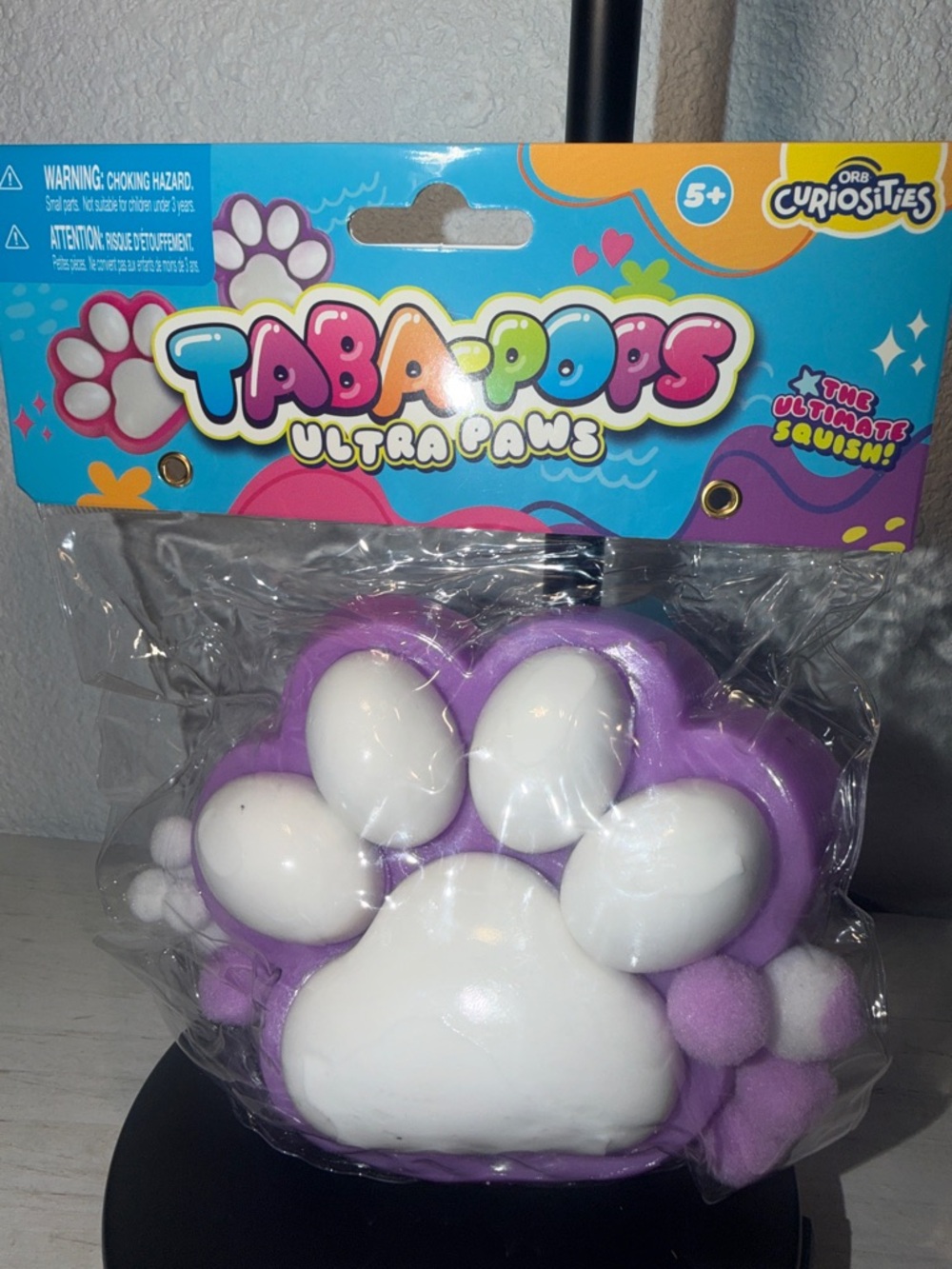 TABAPOPS Ultra Paws Purple & White Squishy Toy by